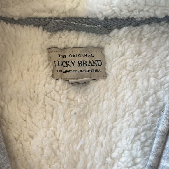 Lucky Brand zip up fleece hoodie - Picture 3 of 4